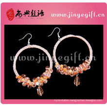 Custom Printed Pink Gold Steeling Silver Dubia Earring